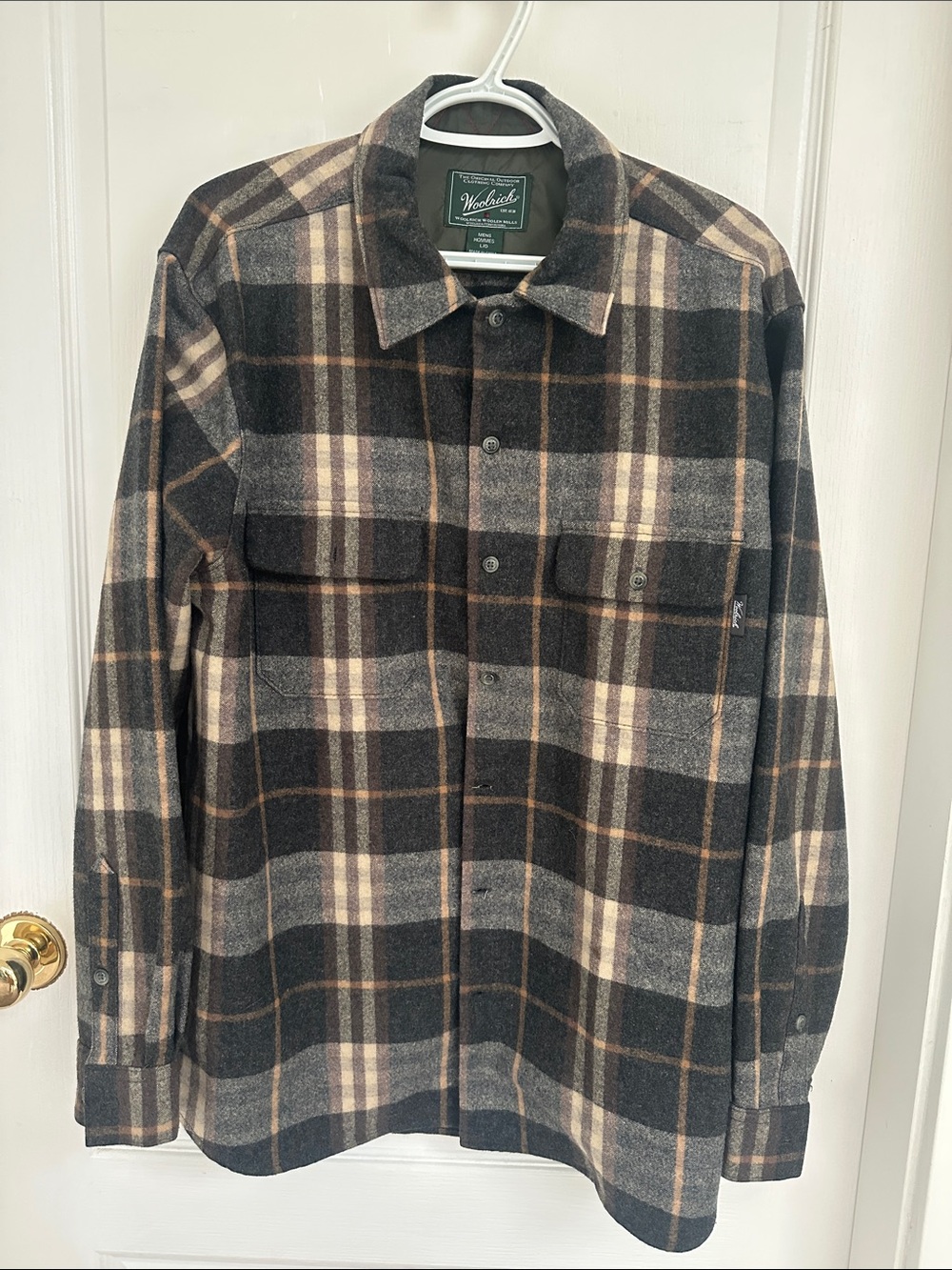 Nwot. Wool rich wool plaid overcoat /shirt